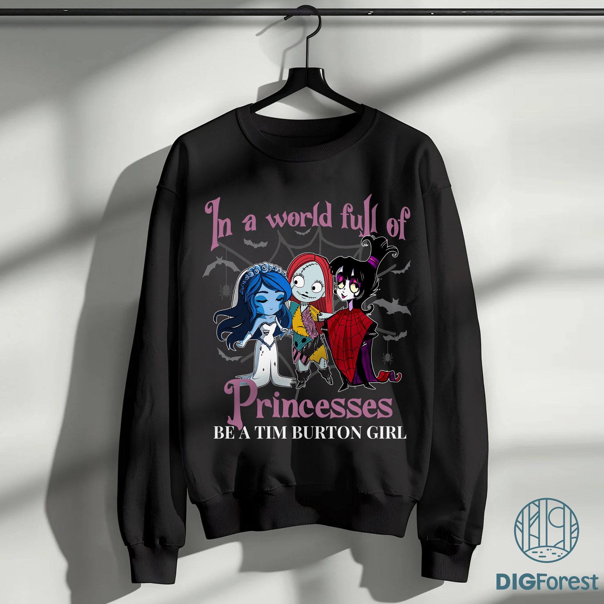 Tim Burton Girl PNG – In a World Full of Princesses, Corpse Bride, Sally, Gothic Halloween Shirt Design Tim Burton Girl PNG – In a World Full of Princesses, Corpse Bride, Sally, Gothic Halloween Shirt Design