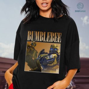 Bumblebee Vintage Graphic Shirt, Bumblebee Vintage Graphic PNG File, Transformers Movie Homage TV Shirt, Bumblebee Bootleg Rap Shirt, Sublimation Designs, Instant Download