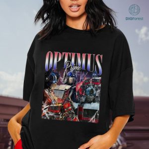 Optimus Prime Vintage Graphic Shirt, Optimus Prime Vintage Graphic PNG File, Transformers Movie Homage TV Shirt, Optimus Prime Bootleg Rap, Sublimation Designs, Instant Download
