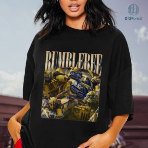 Bumblebee Vintage Graphic PNG File, Transformers Movie Homage TV Shirt, Bumblebee Bootleg Rap Shirt,Bumblebee Vintage Graphic Shirt, Sublimation Designs, Instant Download