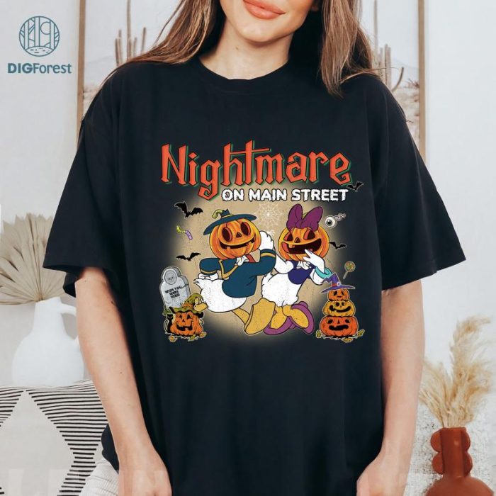 Disney Spooky Vibes Png | Donald Nightmare On Main Street Png | Trick Or Treat Png | Fall Png | Halloween Party Png | Halloween Masquerade |Boo Png