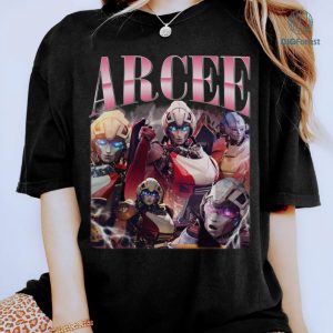 Arcee Transformers Vintage Graphic Shirt, Transformers Homage TV Shirt, Arcee Bootleg Rap Shirt, Graphic Tees For Women Trendy, Arcee Transformers Vintage Graphic Png