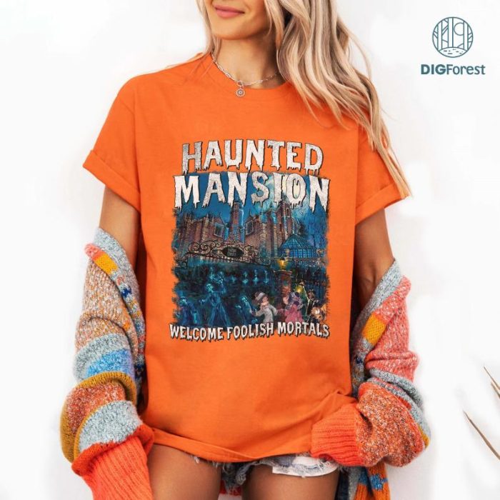 Disney Haunted Mansion PNG File, Mickey Haunted Mansion Comfort Color Shirt, Disneyland Halloween Png, Stretching Room Shirt, Disneyland Trip Tee