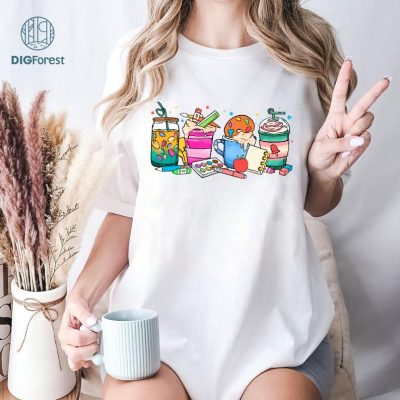 Coffee Latte Art Teaching Shirt, Art Teacher Coffee Latte Png, Art Teachers Sublimation Design, A Good Day To Make Some Art