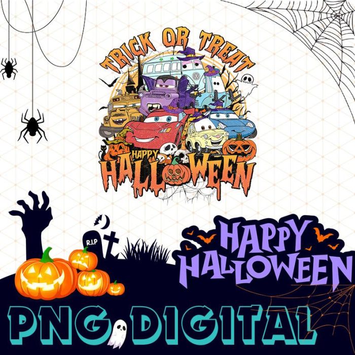 Disney Cars Halloween Png, Disneyland Trick Or Treat Png, Halloween Masquerade Png, Disneyland Halloween Party Png, Instant Download