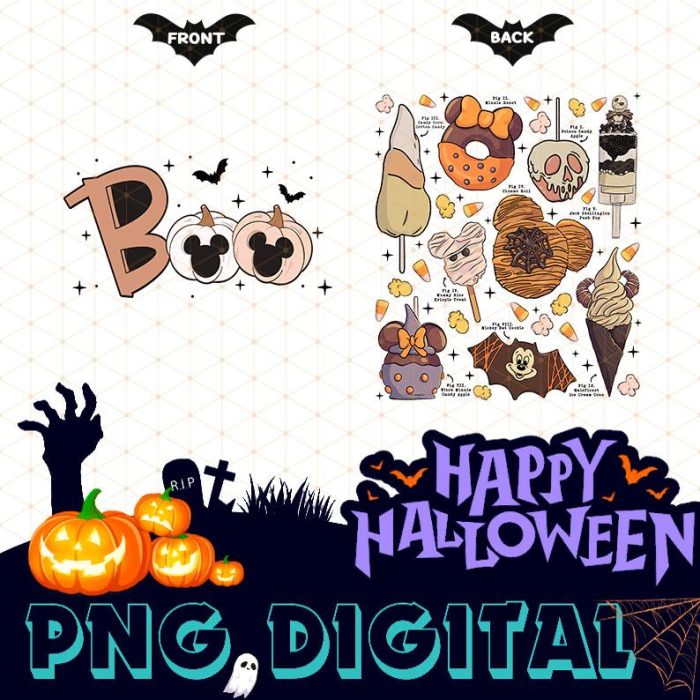 Disney Mickey's Not-So-Scary Halloween Party 2024 Png | Hey Boo Mickey Halloween Png | The Most Magical Place | Disneyland Fall Best Day Png