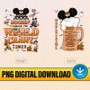 Disney 2-Sided Boozin' Around The World Crawl Halloween Png, Mickey & Friends Halloween Png, Epcot Drinking Around The World Halloween Png