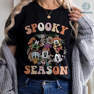 Disney Mickey Spooky Season Halloween Shirt, Sublimation Design, Mickey Spooky Season Halloween PNG, Mickey Boo Halloween PNG, Mickey'S Not So Scary,Spooky Season png,Trick Or Treat Png