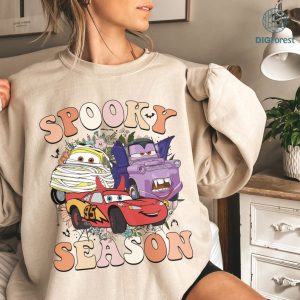 Disney Cars Spooky Season Halloween Shirt, Sublimation Design, Cars Spooky Season Halloween PNG, Halloween PNG, Spooky Season png, Trick Or Treat Png, Mickey'S Not So Scary