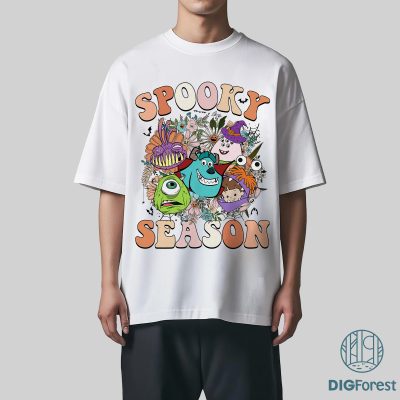 Disney Spooky Monsters Inc PNG – Trick or Treat, Spooky Season Shirt Design, Monsters Inc Halloween Sublimation PNG
