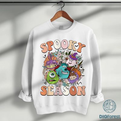 Disney Spooky Monsters Inc PNG – Trick or Treat, Spooky Season Shirt Design, Monsters Inc Halloween Sublimation PNG
