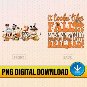 Disney Mickey Mouse Halloween Coffee Png, Magic Castle Halloween, Mickey Latte Drink Fall Coffee Png, Disneyland Family Vacation Sublimation Design