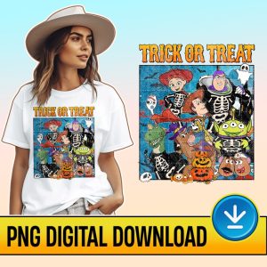 Disney Toy Story Trick Or Treat Halloween Png | Woody Buzz Lightyear Halloween | Mickey's Not So Scary Halloween Party | Horror Halloween Instant Download