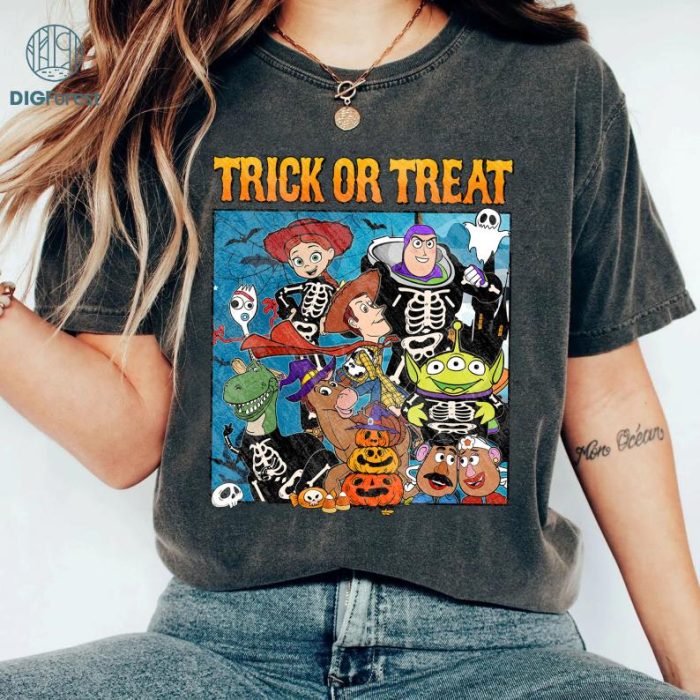 Disney Toy Story Trick Or Treat Halloween Png | Woody Buzz Lightyear Halloween | Mickey's Not So Scary Halloween Party | Horror Halloween Instant Download