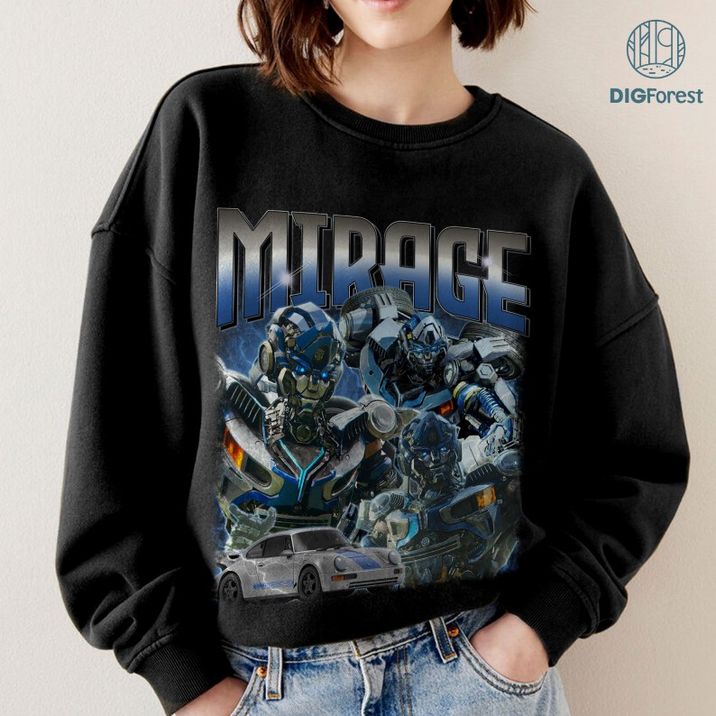 Transformers Mirage Shirt | Transformers Mirage Png | Mirage Autobot Vintage Homage Shirt | Transformers Rise Of The Beasts Shirt | Mirage Movie Shirt | Mirage Tee