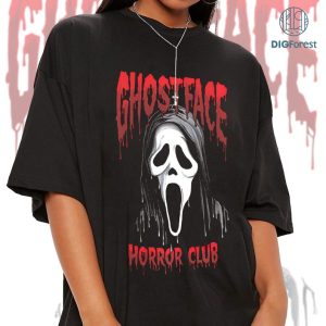 Halloween Horror Club Shirt | Scary Movies Characters Shirt | Retro 90s Horror Movie Shirt | Scary Movies Characters Png | Spooky Season | Scary Friends Shirt