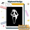 Vintage Halloween PNG – Ghostface, Scary Movie Characters, Horror Friends, Spooky Season Halloween PNG Design