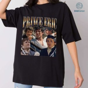 Prince Eric Vintage Graphic Shirt, Prince Eric Vintage Graphic PNG File, The Little Mermaid Homage TV Shirt, Prince Eric Bootleg Rap Shirt,Sublimation Designs,Instant Download
