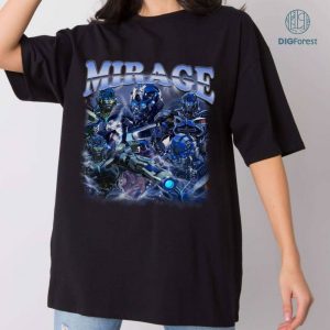 Mirage Transformers Vintage Graphic Shirt, Mirage Transformers Vintage Graphic PNG File, Transformers Homage TV Shirt, Mirage Bootleg Rap Shirt, Sublimation Designs, Instant Download