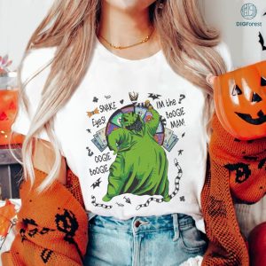Nightmare Before Christmas Oogie Boogie Retro Shirt, Oogie Boogie Halloween Shirt, Oogie Boogie Halloween Family Party Gift, Jack and Sally