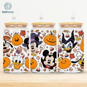 Halloween Libbey Png, Disney Mickey and Friends Halloween Design | Mickeys Not So Scary PNG | Halloween Sublimation Designs | Halloween Masquerade