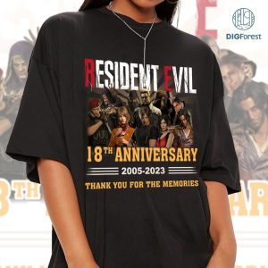 Resident Evil 18th Anniversary Sweatshirt, Re4 Shirt, Homage Resident Evil Tee, Retro Ashley Graham Shirt, Resident Evil Merch,Bootleg Shirt