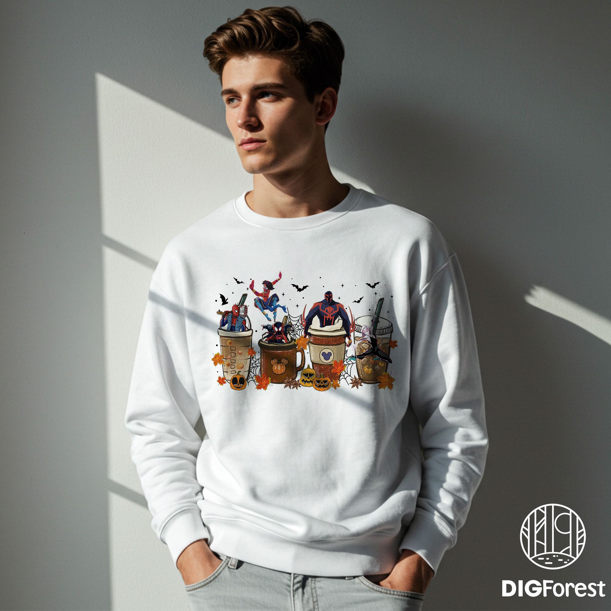 Retro Spider Punk Spider-Man Halloween Shirt - Spooky Pumpkin Latte Tee, Coffee Cup Graphic, Funny Halloween Outfit Retro Spider Punk Spider-Man Halloween Shirt - Spooky Pumpkin Latte Tee, Coffee Cup Graphic, Funny Halloween Outfit