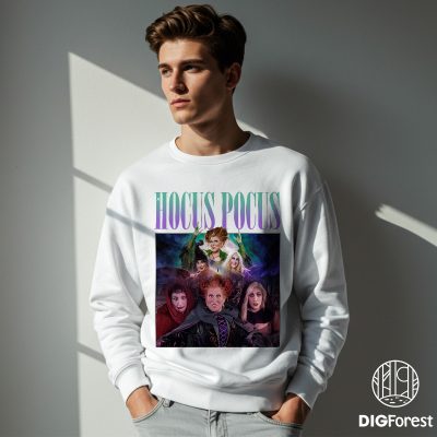 Sanderson Sisters Vintage Halloween PNG – Retro Hocus Pocus, It’s Just a Bunch of Hocus Pocus PNG Design