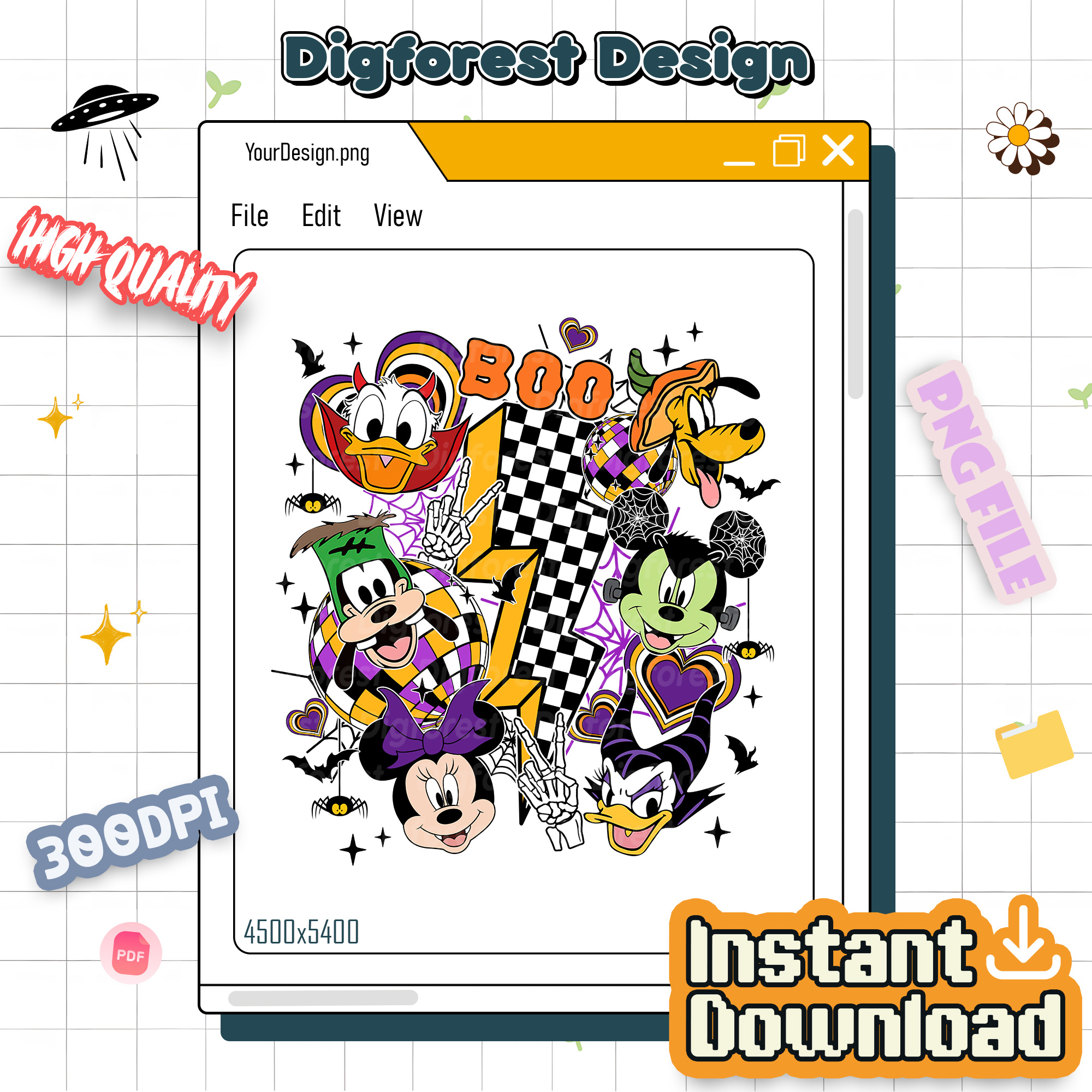 Retro Mickey and Friends Halloween Shirt - Checkered Boo Tee, Disney Halloween Outfit, Mickey Halloween Party Retro Mickey and Friends Halloween Shirt - Checkered Boo Tee, Disney Halloween Outfit, Mickey Halloween Party
