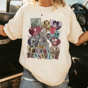 Pennywise Shirt, Halloween Characters Eras Tour PNG, Pennywise Eras Tour Style, Horror Characters Sublimation File, Halloween PNG, Horror Halloween PNG