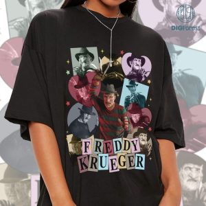 Vintage Freddy Krueger Halloween Eras Style Sublimation File | Horror Characters Eras Tour Shirt | Halloween Sweatshirt | Spooky Season PNG