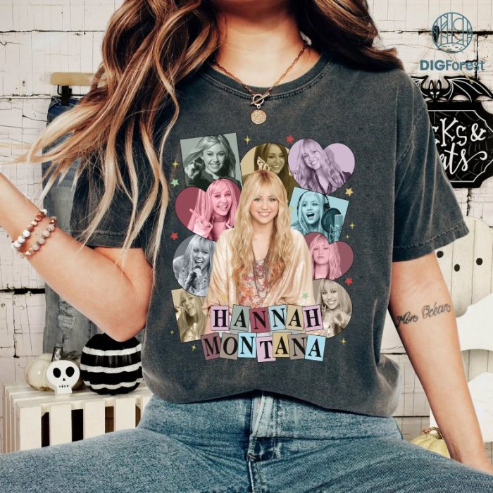 Hannah Montana Vintage Graphic Shirt, Hannah Montana Vintage Graphic PNG File, Hannah Montana Homage TV, Hannah Montana Bootleg Rap Shirt, Sublimation Designs, Instant Download