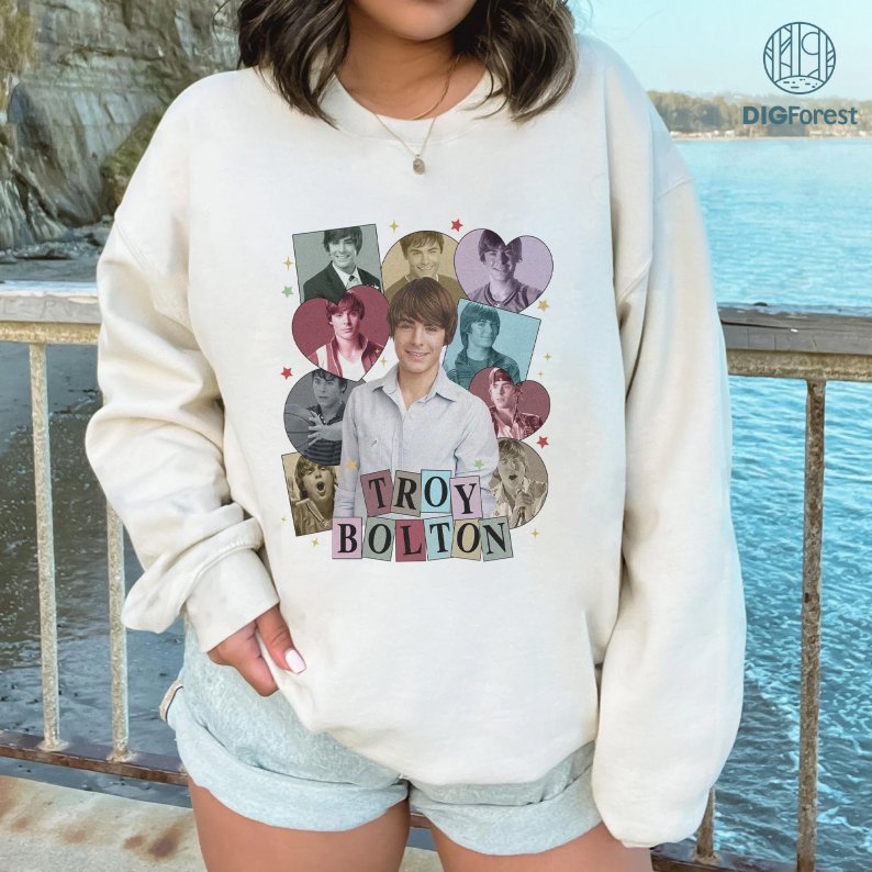 Troy Bolton Vintage Graphic Shirt, Troy Bolton Vintage Graphic PNG File, High School Musical Homage TV Shirt,Troy Bolton Bootleg Rap Shirt,Sublimation Designs,Instant Download