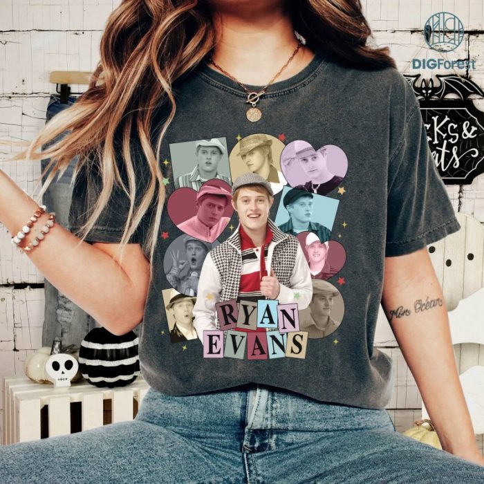 Ryan Evans Vintage Graphic Shirt, Ryan Evans Vintage Graphic PNG File, High School Musical Homage TV Shirt, Ryan Evans Bootleg Rap Shirt, Sublimation Design, Instant Download