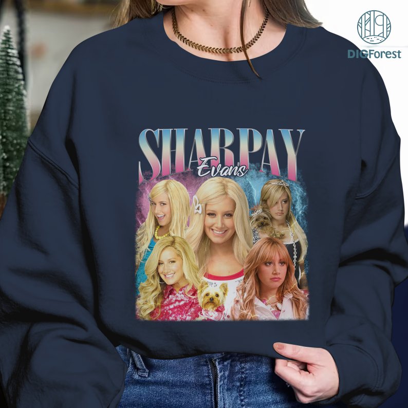 Sharpay Evans Vintage Shirt, Sharpay Evans Vintage Graphic PNG File, High School Musical Homage TV Shirt, Sharpay Evans Bootleg Rap, Sublimation Design, Instant Download
