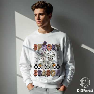 Disney Halloween Mickey Minnie Mummy Shirt - Spooky Season Tee, Mummy Mouse and Friends Outfit, Funny Halloween Apparel