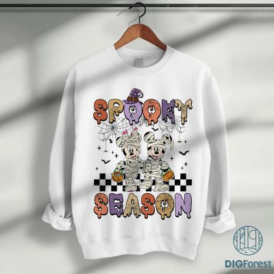 Disney Halloween Mickey Minnie Mummy Shirt - Spooky Season Tee, Mummy Mouse and Friends Outfit, Funny Halloween Apparel