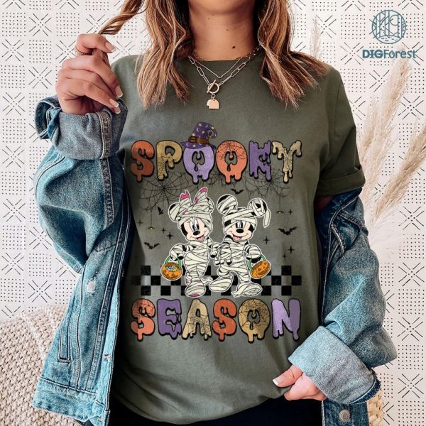 Disney Halloween Mickey Minnie Mummy Spooky Season PNG, Halloween Mummy Mouse And Friends Instant Download, Png Files For Cricut Sublimation, Halloween Mickey Minnie Mummy Shirt,