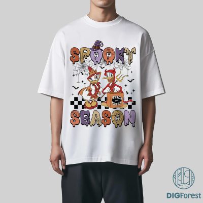 Disney Halloween Daisy and Donald Shirt - Spooky Season Tee, Best Friend Halloween Outfit, Trick or Treat Apparel