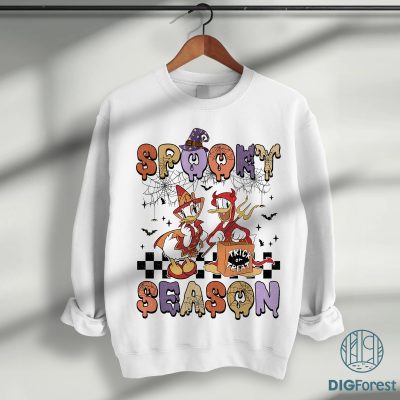 Disney Halloween Daisy and Donald Shirt - Spooky Season Tee, Best Friend Halloween Outfit, Trick or Treat Apparel