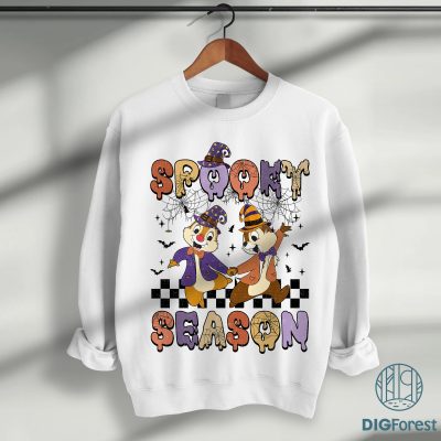 Disney Chip & Dale Spooky Season Halloween Shirt - Retro Double Trouble Tee, Halloween Party, Funny Spooky Season Gift