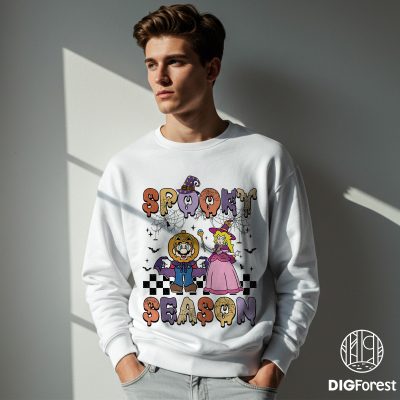 Disney Spooky Season Halloween Shirt - Mario Princess Peach Tee, Halloween Party Outfit, Funny Spooky Season Apparel