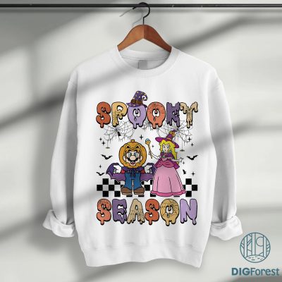 Disney Spooky Season Halloween Shirt - Mario Princess Peach Tee, Halloween Party Outfit, Funny Spooky Season Apparel