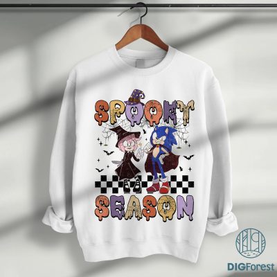 Spooky Season Sonic Halloween Shirt - Sonic the Hedgehog Tee, Funny Halloween Outfit, Sonic Spooky Season Apparel