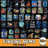 Disney Finding Nemo 48 Designs Bundle Png |  Finding Dory Movie Png |  Finding Nemo Png | Marlin Nemo Png Digital Download