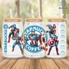 Captain America 16oz Glass Can Wrap, 16oz Libbey Can Png, Superhero Avengers Tumbler Wrap, Full Glass Can Wrap, 16oz Iced Coffee Cup Design