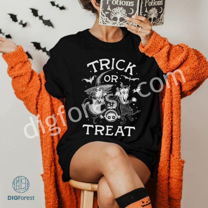 Disney Nightmare Before Christmas Halloween Trick Or Treat Png, Lock Shock Barrel Png, Jack Skellington Halloween, Sublimation Design, Cricut Files