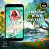 Kids Birthday Invitation | Moana Digital Invitation on Canva | Moana Video Invitation | Girls Birthday Party | Moana Birthday Invitation