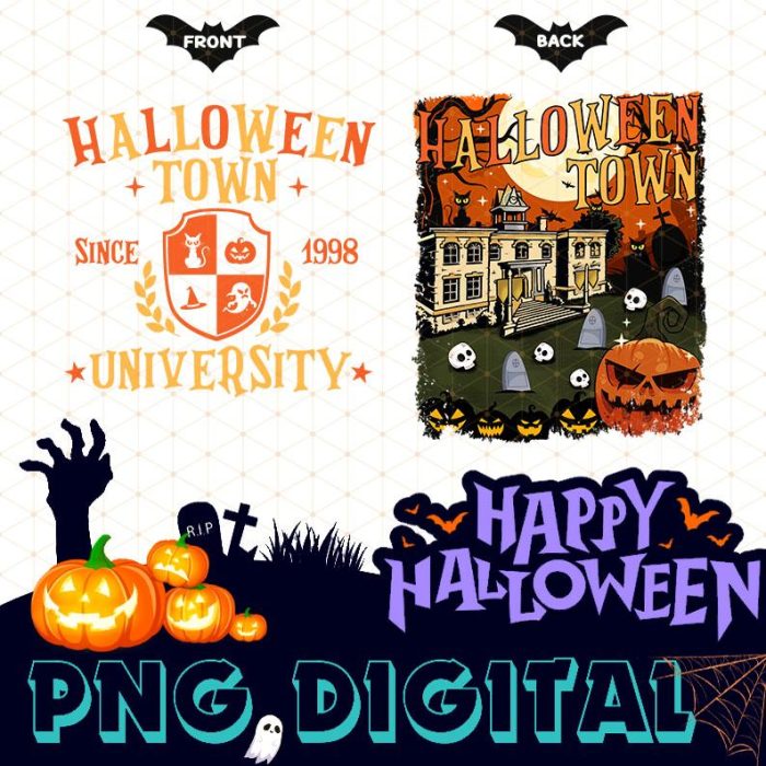 Halloweentown University Est 1998 PNG Sublimation, Halloween Town University PNG, Retro Halloweentown, Vintage Halloween, Fall Halloween