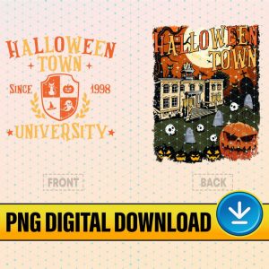Halloweentown University Est 1998 PNG Sublimation, Halloween Town University PNG, Retro Halloweentown, Vintage Halloween, Fall Halloween